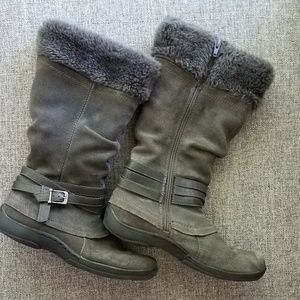 Faux fur winter boots
